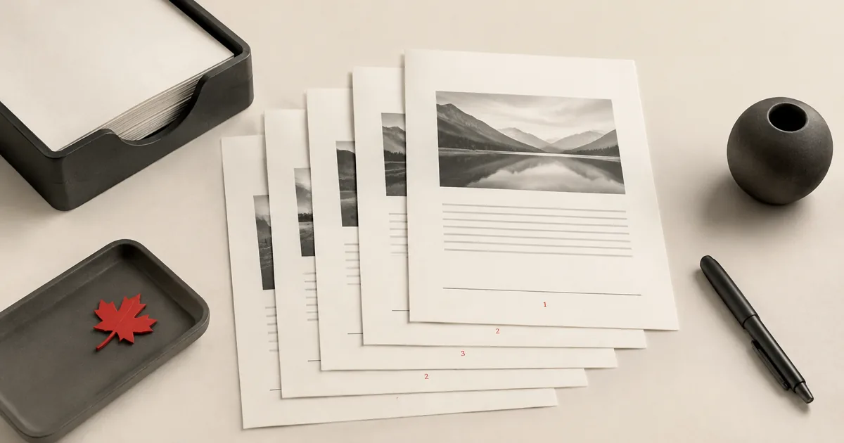 Photo d'illustration pour « Ajouter des numéros de page à un PDF (emplacements, numéro de départ, conseils) »