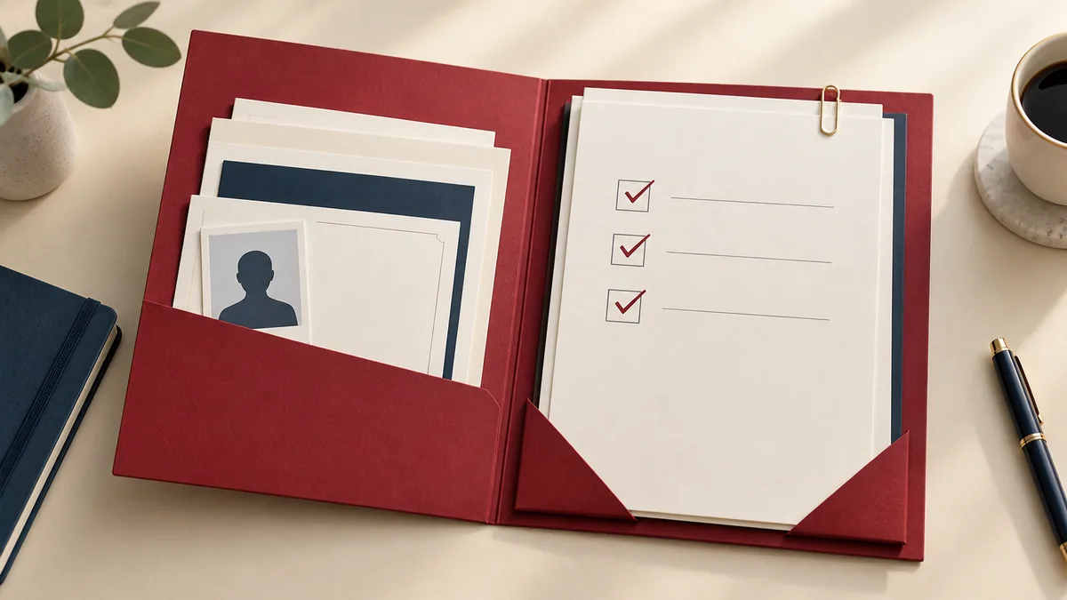 Illustration éditoriale : « Créer un dossier PDF pour une candidature »