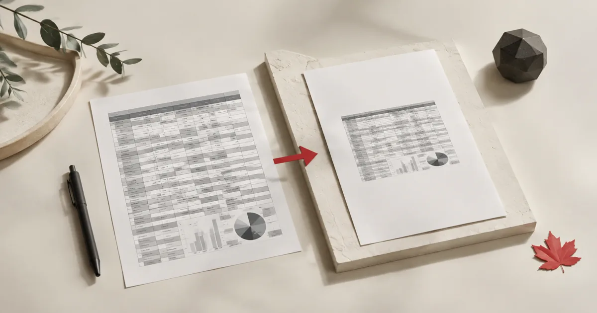 Photo d'illustration pour « Excel vers PDF : adapter votre feuille à une seule page »
