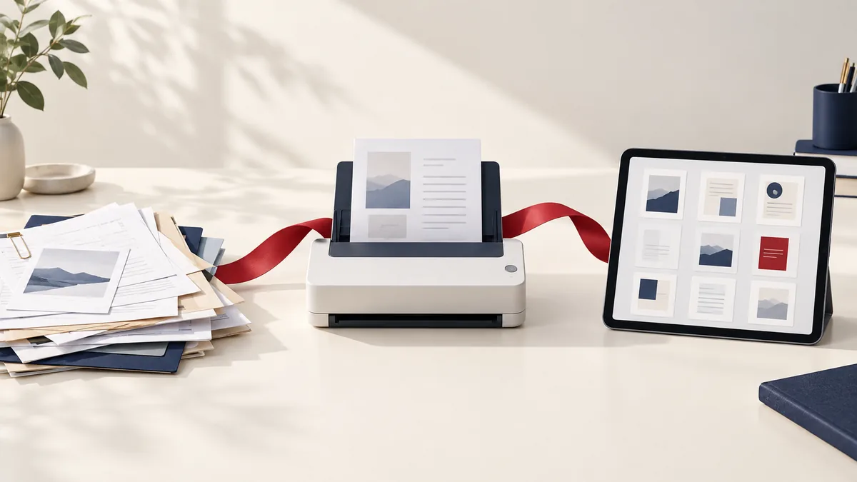 Illustration éditoriale de « Comment mettre en place un flux de travail de documents sans papier en 2026 (étape par étape) »