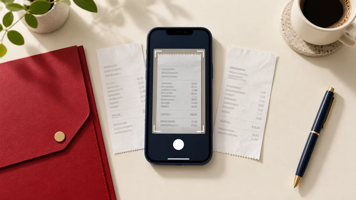 Illustration éditoriale : « Transformer les reçus de téléphone en un PDF lisible pour le remboursement »