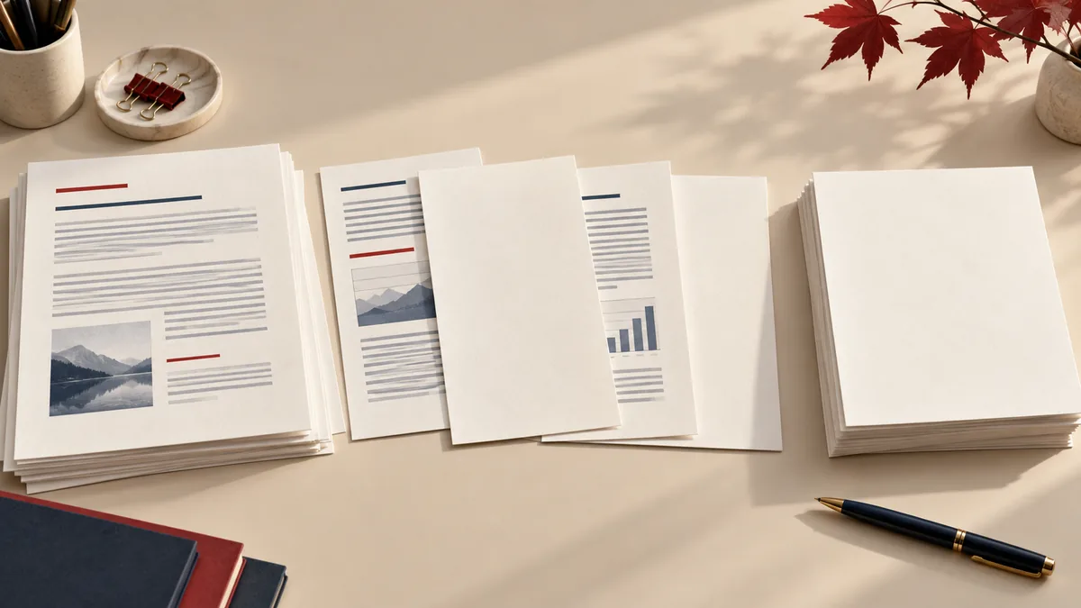 Illustration éditoriale : « Supprimer en toute sécurité les pages vierges d'une numérisation recto-verso »