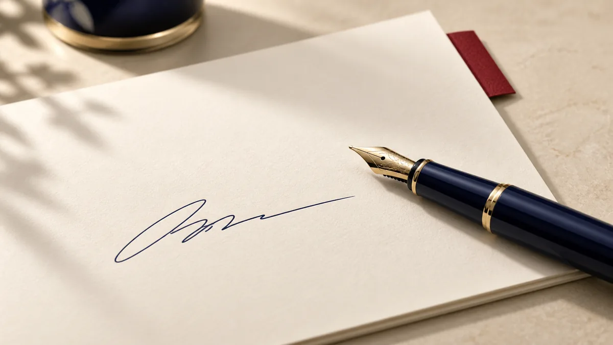 Illustration éditoriale de « Comment signer un PDF en ligne : créer une signature et l'insérer »
